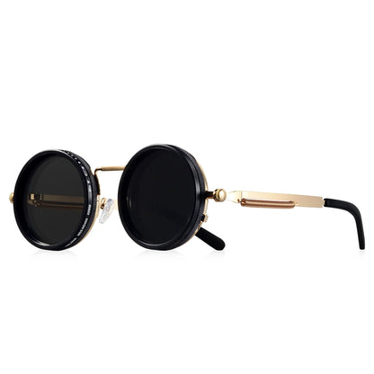 CRIXALIS™ Retro Polarized Round Sunglasses – Adjustable Tint Collection