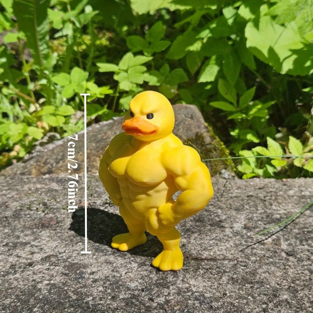 FlexDuck™ Decorative Muscle Duck Figurine – Fun & Unique Home Accent