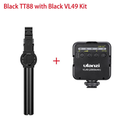 Ulanzi TT88 Phone Tripod, 1.44m Extendable Overhead Selfie Stick with Magnetic Phone Clamp and Wireless Remote for Live Streaming, Vlogging & Content Creation