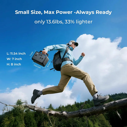 OUKITEL P800E Portable Power Station | 800W Output | 512Wh LiFePO4 Battery | Solar Generator for Home & Outdoor Use