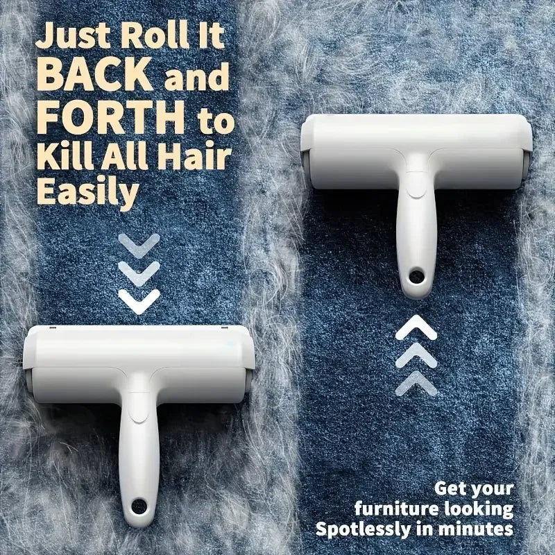 Pet Hair Removal Kit for Cats and Dogs, Reusable Self-Cleaning Lint Roller and Grooming Mitts for Furniture, Sofa, Carpet & Clothing