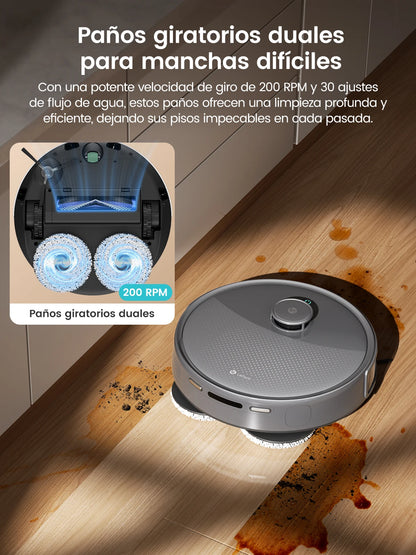 Lefant M3 Max Robot Vacuum & Mop | 20000Pa Suction | Dual Spinning Mop | Auto Mop Washing System