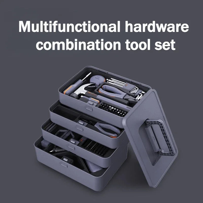 Portable Hand Tool Set | Multifunction Repair Kit | Durable Storage Case | Home & Professional Use