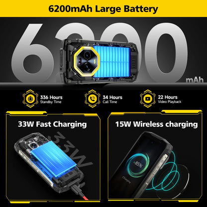 Ulefone Armor Mini 20 Pro 5G Rugged Smartphone | 4.7" Display | 64MP Night Camera | 6200mAh Battery | Android 14