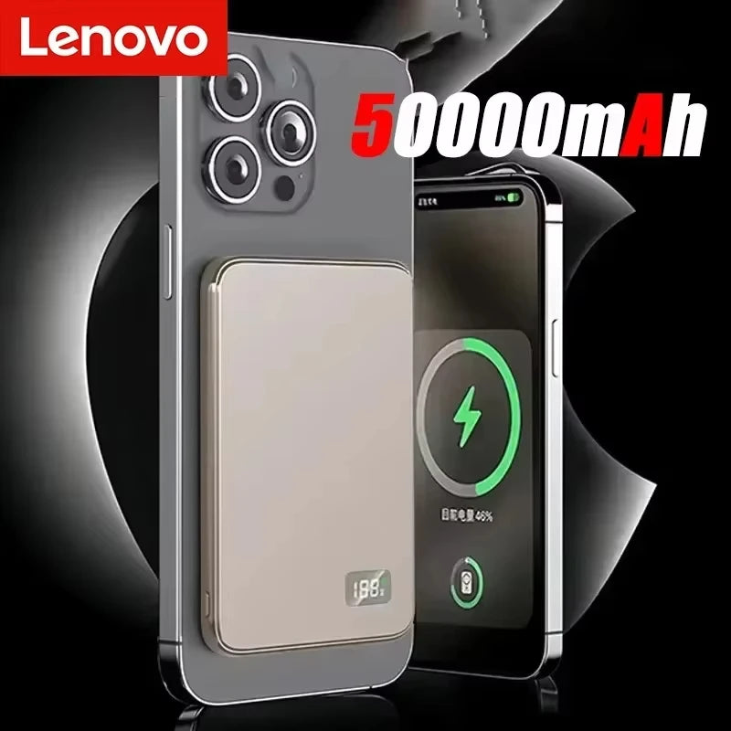 Lenovo MagCharge™ Magnetic Power Bank – Fast Wireless Charging on the Go