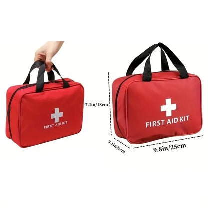 184PCS First Aid Kit, Portable Emergency Medical Supplies Bag, Multi-Purpose Survival Kit for Hiking, Camping, Travel, Outdoor Activities, Home and Workplace Safety