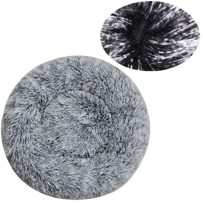 Round Plush Dog & Cat Bed – Washable Warm Pet Sofa for Small, Medium & Large Pets 🐾
