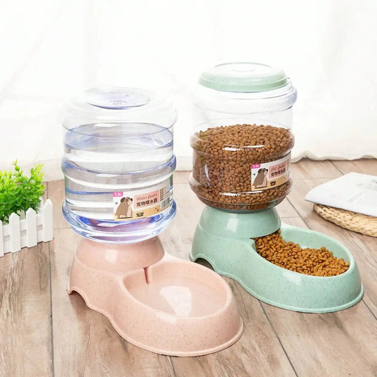PawServe™ Automatic Pet Feeding Station – Food & Water Bowl Set