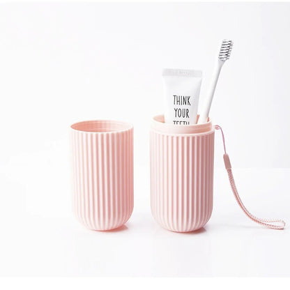 Portable Travel Toothbrush & Toothpaste Case | Hygienic Storage Box for Camping and Daily Use
