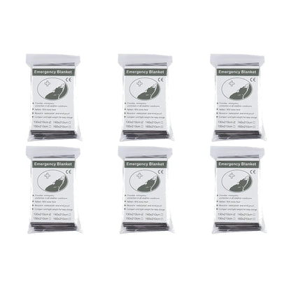 Emergency Survival Blanket Set | Thermal Foil Mylar Blanket | Windproof & Waterproof for Camping and Rescue