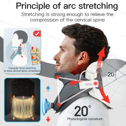 Adjustable Cervical Neck Traction Device | Neck Stretcher for Support & Gentle Stretching | Home Use