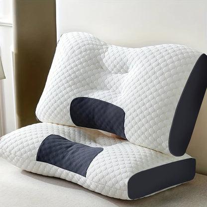 Ergonomic Contour Design • Adjustable Height • Premium Pillow Core • All-Season Comfort