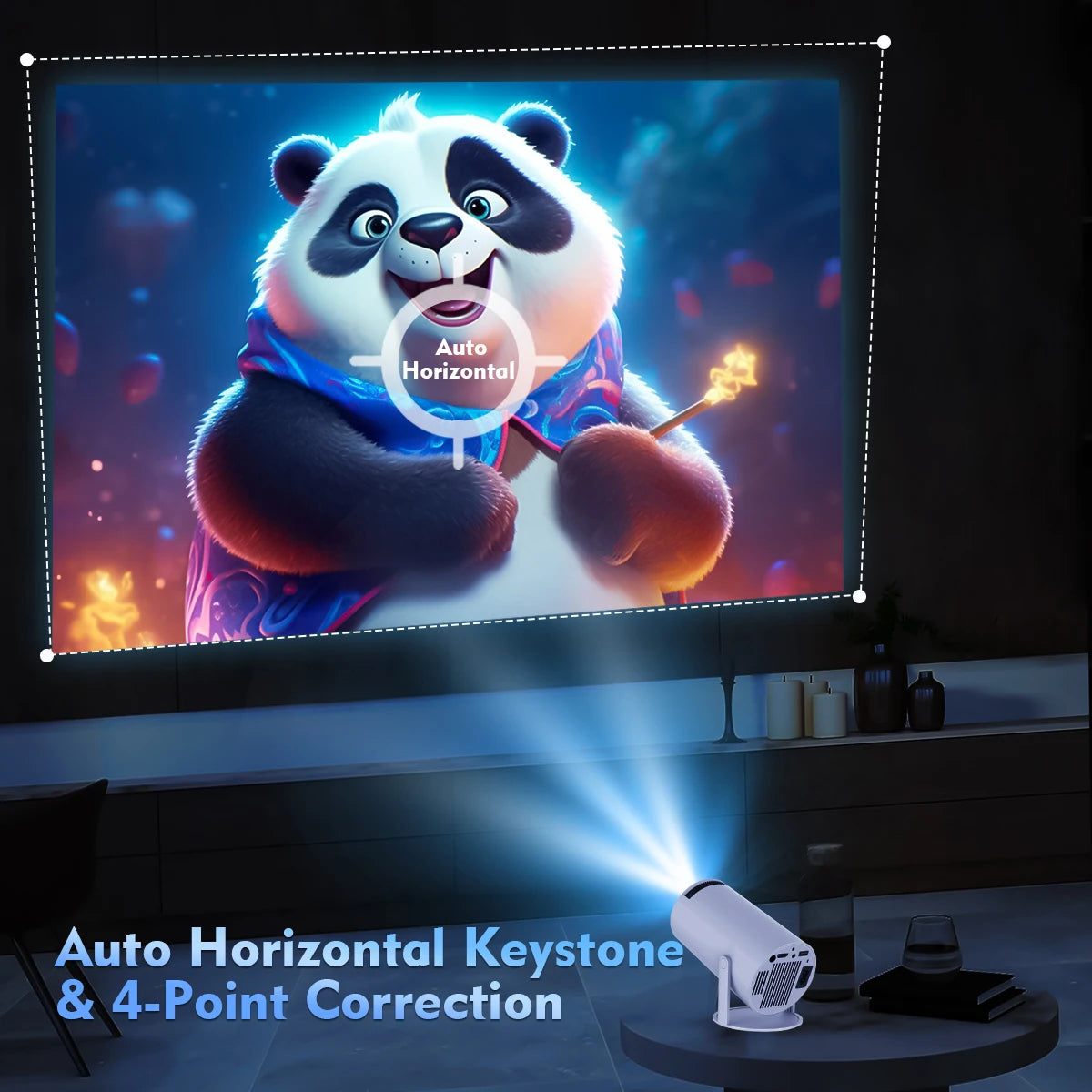Magcubic HY300 Pro Portable Smart Projector | Native 720P HD | Android 14 | Bluetooth 5.4 | Home & Outdoor Entertainment