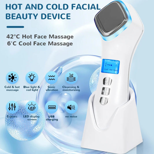 GlowFusion™ Hot & Cold Facial Care Device – LED Light & Sonic Massage