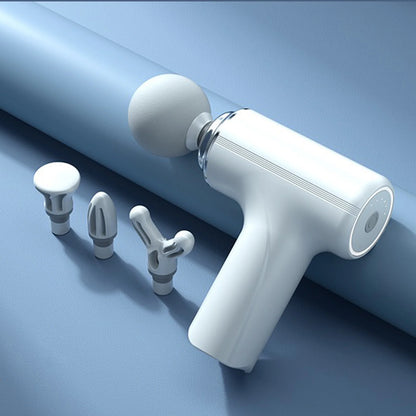 Portable Percussion Massage Gun | 6 Speed Levels | 4 Interchangeable Massage Heads | Deep Tissue Muscle Massager