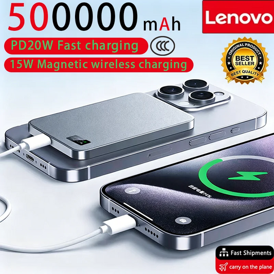 Lenovo MagCharge™ Magnetic Power Bank – Fast Wireless Charging on the Go