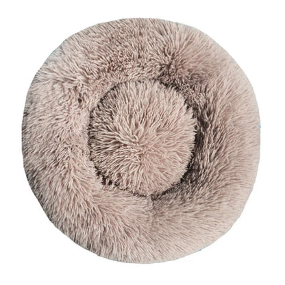 Round Plush Dog & Cat Bed – Washable Warm Pet Sofa for Small, Medium & Large Pets 🐾