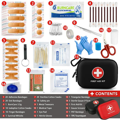 All-Purpose Emergency First Aid Kit | 26–330 Pieces | Tactical Medical Storage Bag