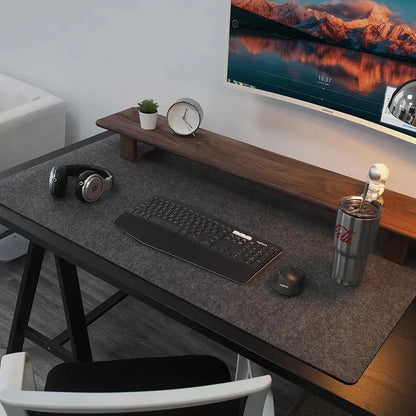Wool Felt Desk Mat XXL, Large Non-Slip Mouse Pad for Gaming, Office, Keyboard, Laptop and Computer Desk Protection, Smooth Writing Surface Deskpad