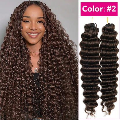 #30 Honey Blonde Crochet Human Hair | Deep Wave | Miracle Knot | Invisible Knot | 100% Human Hair | 60g/PC
