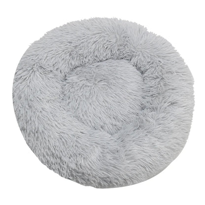 Round Plush Dog & Cat Bed – Washable Warm Pet Sofa for Small, Medium & Large Pets 🐾