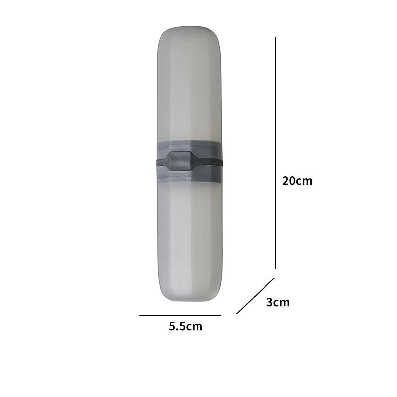 Portable Travel Toothbrush & Toothpaste Case | Hygienic Storage Box for Camping and Daily Use