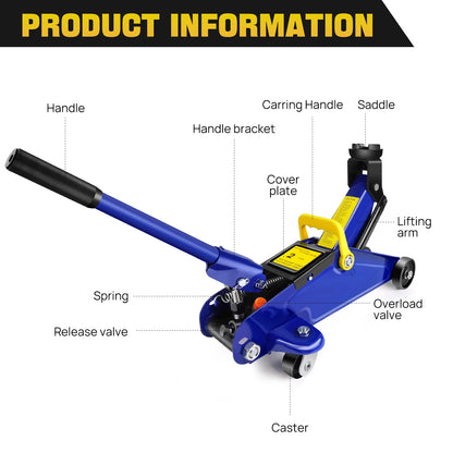 LiftPro™ Hydraulic Floor Jack & Jack Stand Combo – Professional Garage Kit