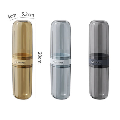 Portable Travel Toothbrush & Toothpaste Case | Hygienic Storage Box for Camping and Daily Use