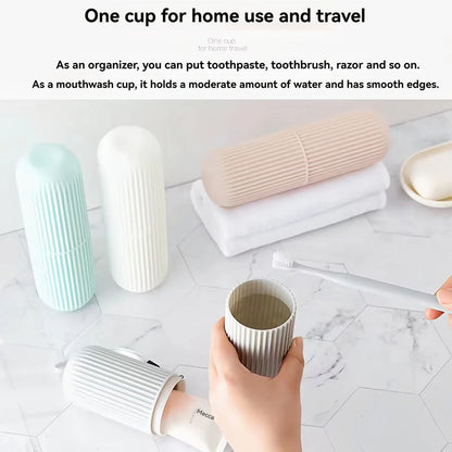 Portable Travel Toothbrush & Toothpaste Case | Hygienic Storage Box for Camping and Daily Use