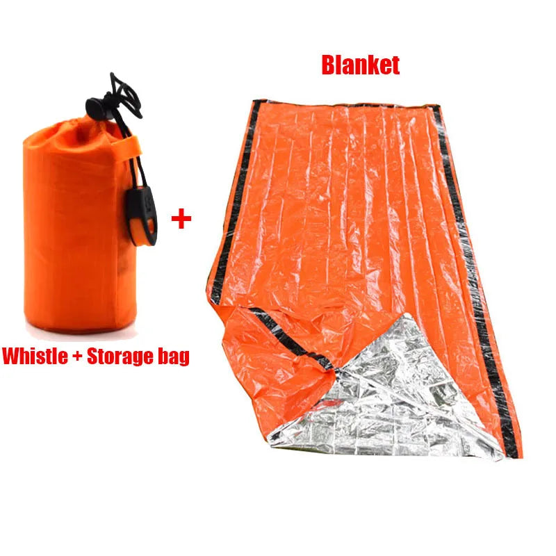 Emergency Survival Sleeping Bag | Waterproof Thermal Mylar Blanket | Outdoor Camping & Rescue Gear