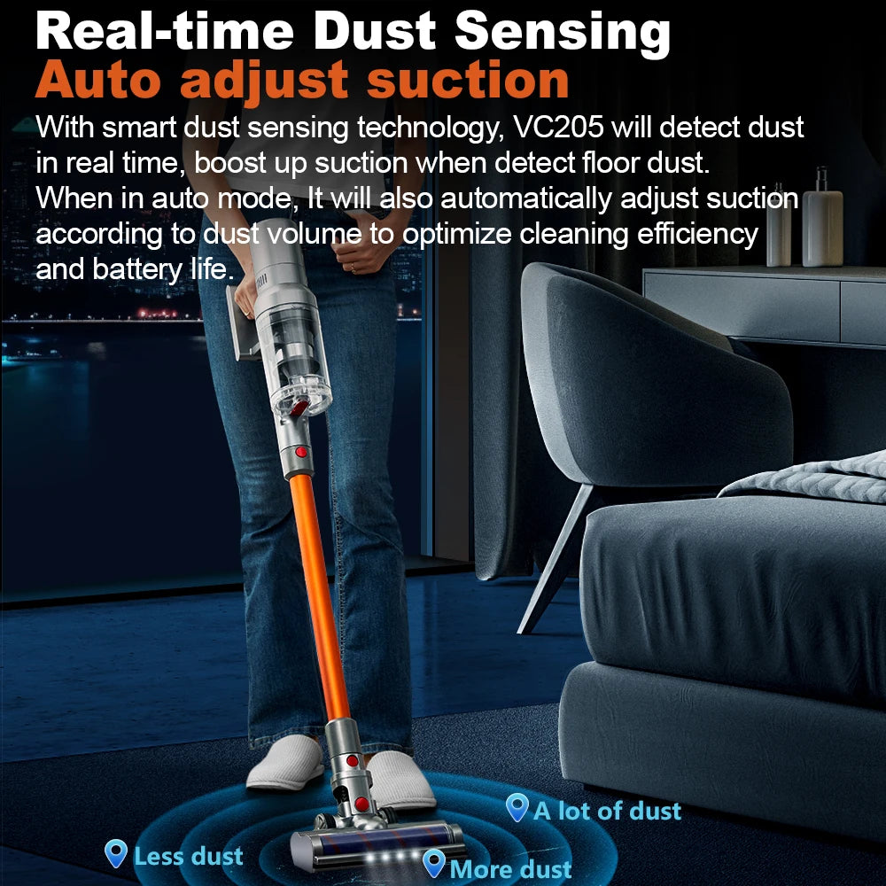 ABIR VC205 Smart Cordless Vacuum – Premium Home Cleaning Series
