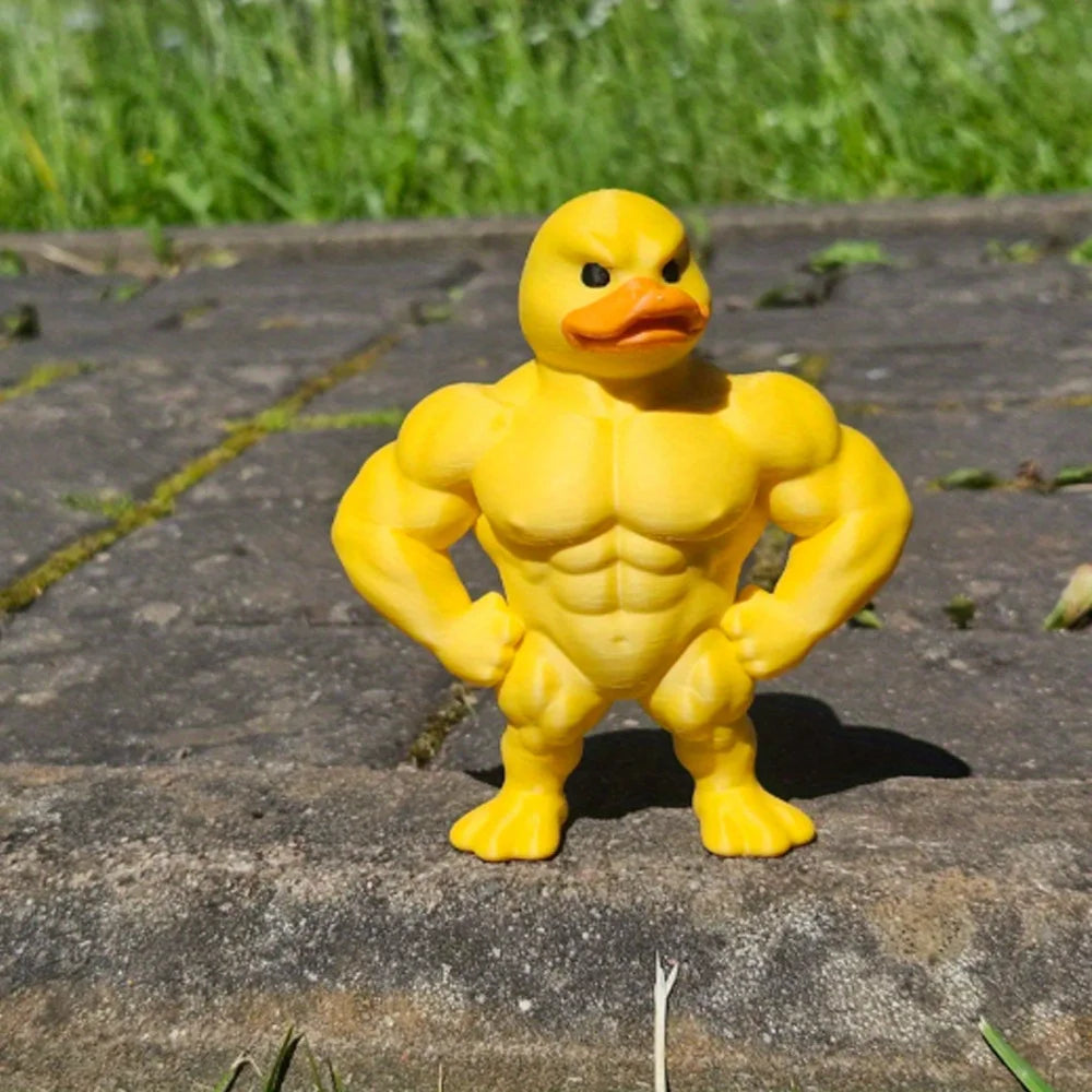 FlexDuck™ Decorative Muscle Duck Figurine – Fun & Unique Home Accent