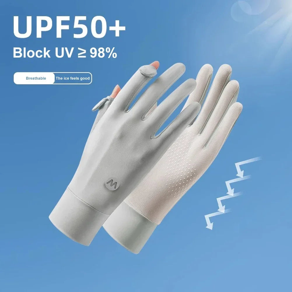 SunShield™ Women’s UV Protection Gloves – Cooling Outdoor Collection