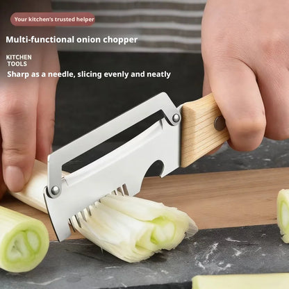 2026 New 2-in-1 Paring Knife and Vegetable Peeler, Stainless Steel Blade with Ergonomic Wooden Handle, Multi-Function Fruit and Potato Peeler for Kitchen Use