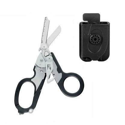 Tactical Medical Scissor Emergency Rescue Shear First Aid Kit Raptor Scissors Foldable Plier Outdoor Survival EDC Tool Gear