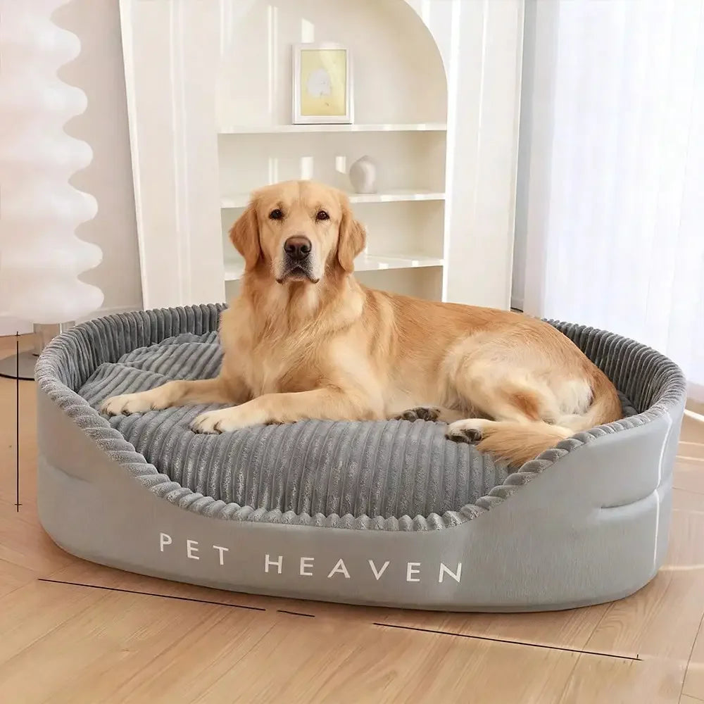 Plush Pet Bed & Cozy Pet House | Machine Washable | Warm Mat | All-Season Comfort for Dogs & Cats