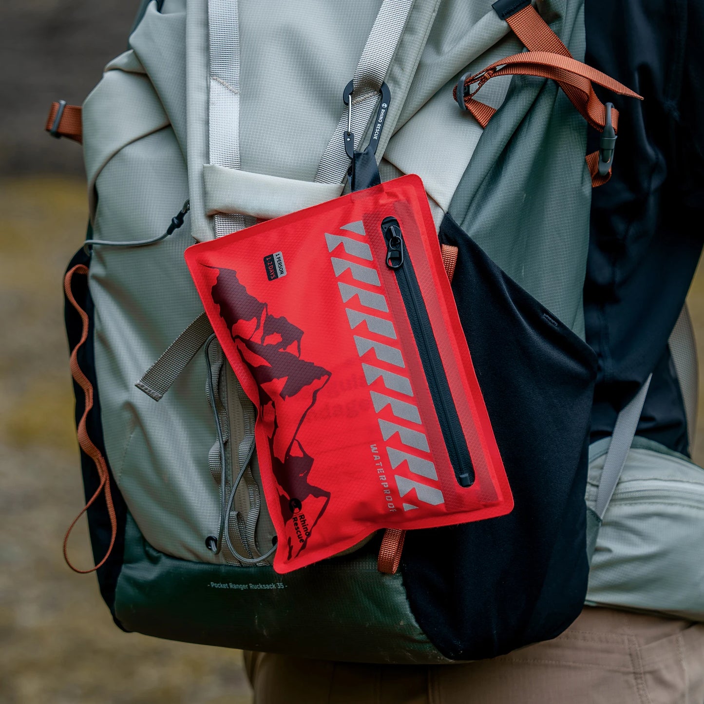 Rhino Rescue Ultralight First Aid Kit | Waterproof Compact Medical Kit | Outdoor & Travel Essential