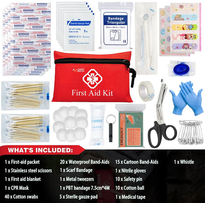 All-Purpose Emergency First Aid Kit | 26–330 Pieces | Tactical Medical Storage Bag
