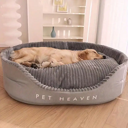 Plush Pet Bed & Cozy Pet House | Machine Washable | Warm Mat | All-Season Comfort for Dogs & Cats