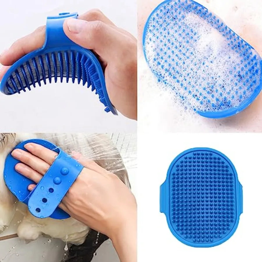 10-Piece Cat & Dog Grooming Set | Self-Cleaning Deshedding Brush, Bath Brush, Massage Glove, Nail Clipper & Flea Comb