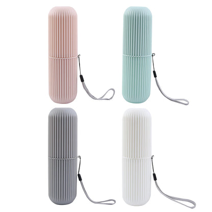 Portable Travel Toothbrush & Toothpaste Case | Hygienic Storage Box for Camping and Daily Use